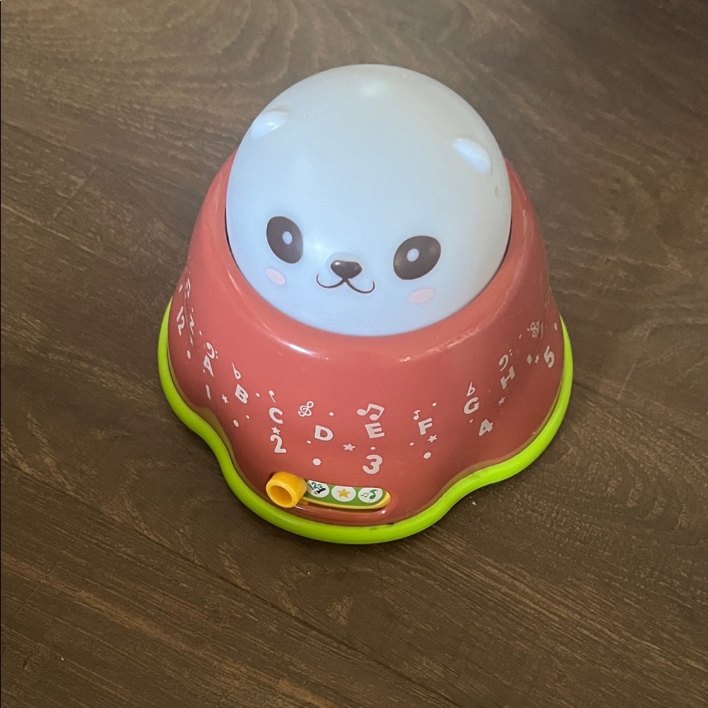 Musical Light-Up Bear Toy - Red and Green